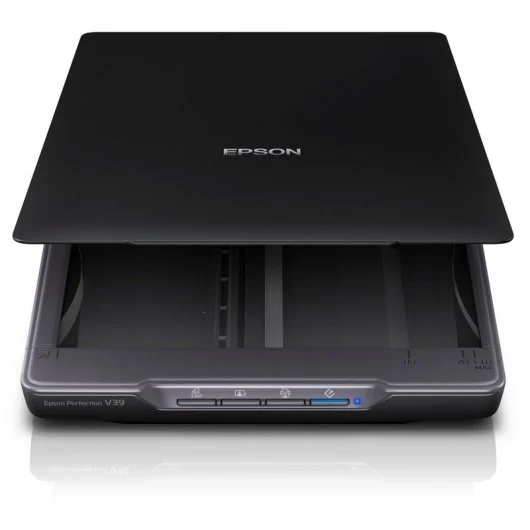 epson perfection v39ii escaner fotografico y de documentos 4800ppp alimentacion y conectividad por usb fabricado con un 30% de plastico reciclado