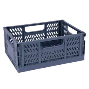 apli up north pack de 2 cajas de plastico plegables y apilables tamaño 290x210x120mm ideal para herramientas, juguetes, colada etc... color azul
