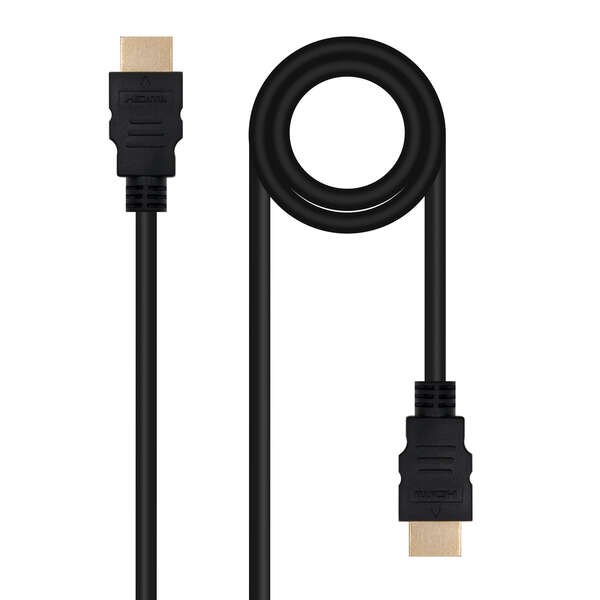 nanocable cable hdmi v2.0 macho a hdmi v2.0 macho 0.50m 4k@60hz 18gbps color negro