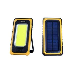 elbat linterna led solar recargable gancho e iman cob 10w 800lm color negro