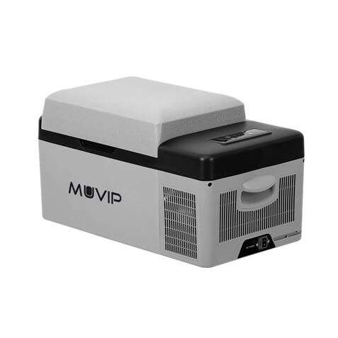muvip nevera portatil con compresor 20l bluetooth, usb temperatura 20º/+20º conexion 12/24/220v consumo 45w proteccion bateria del vehiculo compresor silencioso medidas 59.8x32x32cm color gris
