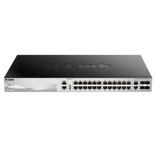 d link switch gestionable l3 24p sfp + 2p 10g + 4p 10g sfp+