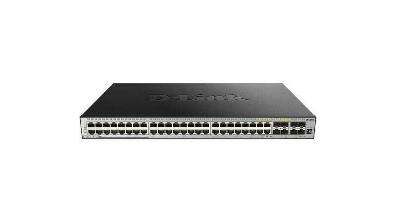 d link switch gestionable 44 puertos 10/100/1000 base t + 4 puertos combo 1000 base t/sfp + 4 puertos 10gbe sfp+