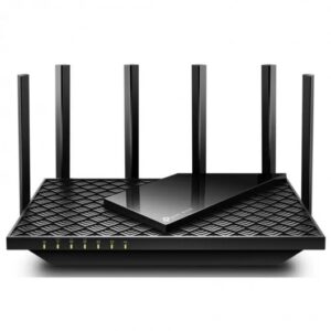 tp link router axe5400 tribanda wi fi 6e velocidades de hasta 5400mbps 1x usb 3.0, 5x lan 6 antenas externas