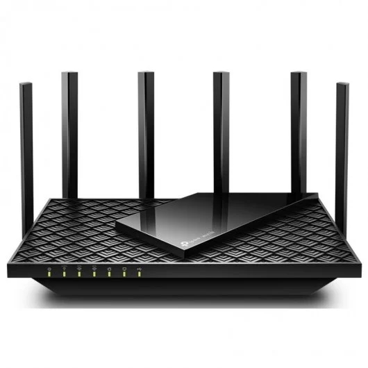 tp link router axe5400 tribanda wi fi 6e velocidades de hasta 5400mbps 1x usb 3.0, 5x lan 6 antenas externas