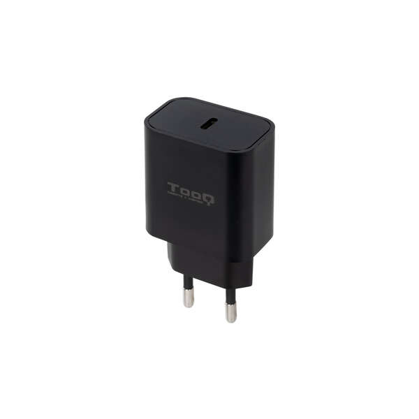 tooq cargador de pared 1x usb c/pd 20w color negro