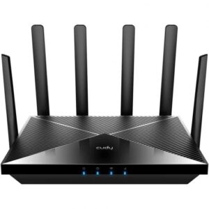 cudy p5 router 5g sa/nsa ax3000 wi fi 6 cpe doble banda 4x puertos lan 1000/100/10 mbps 6 antenas externas