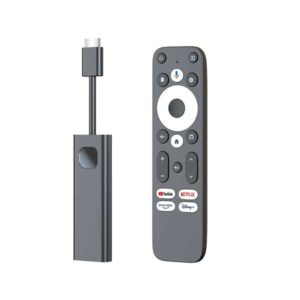 leotec android tv dongle gc216 4k certificado google & netflix wifi dual, bluetooth, 2gb ram, mando incluido