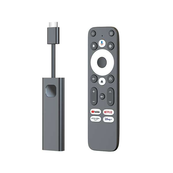 leotec android tv dongle gc216 4k certificado google & netflix wifi dual, bluetooth, 2gb ram, mando incluido