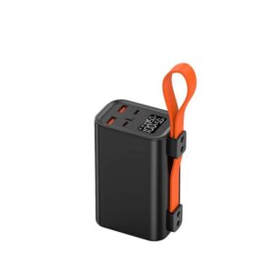 leotec power bank 30000mah 100w pd compatible con portatiles pantalla lcd 2x usb a, 2x usb c