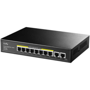 cudy gs1010pe switch gigabit poe+ de 10 puertos