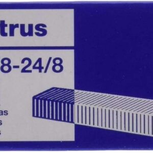 petrus caja de 1000 grapas 22/8 24/8 cobreadas hasta 40 hojas patilla de 8mm
