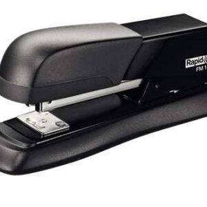 rapid fm12 grapadora de sobremesa metalica hasta 25 hojas para grapas 24/6 y 26/6 modo de clavado y fijado color negro