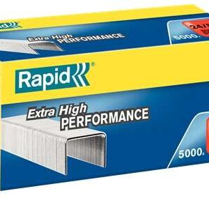 rapid super strong caja de 5000 grapas 24/8+ hasta 50 hojas alambre galvanizado superreforzado patilla de 8,5mm