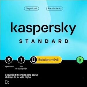 kaspersky standard mobile antivirus 3 dispositivos servicio 1 año