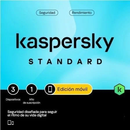 kaspersky standard mobile antivirus 3 dispositivos servicio 1 año