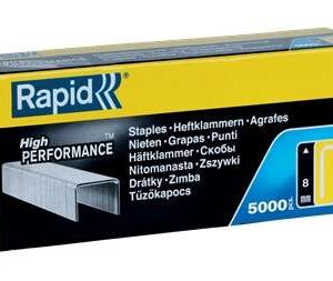 rapid caja de 5000 grapas 13/8 alambre duro de alto rendimiento patilla de 8mm
