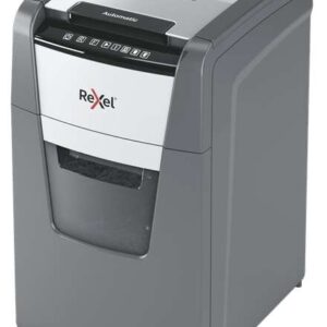 rexel optimum autofeed 130m destructora automatica de corte en particulas papelera de 44l alimentacion automatica hasta 130 hojas tecnologia antiatascos