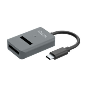 aisens usb c dock m.2 (ngff) asuc m2d012 gr sata/nvme a usb3.1 gen2 color gris