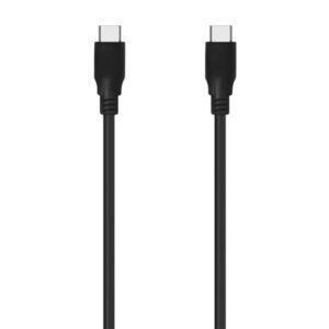 aisens cable usb 3.2 gen2x2 20gbps 8k@30hz 5a 100w e marker tipo usb c/m usb c/m 1.5m color negro