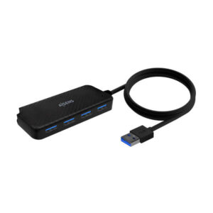 aisens hub usb 3.0 tipo a/m 4x tipo a/h 60cm color negro