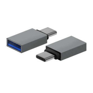 aisens mini adaptador aluminio usb 3.2 gen1 3a tipo usb c/m a/h color gris
