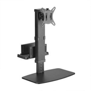 aisens soporte de mesa eco giratorio e inclinable para monitor/tv y mini pc 8kg de 17 32 color negro