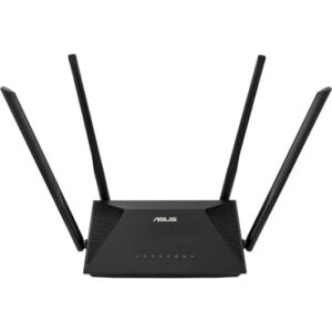 asus rt ax53u router ax1800 wifi 6 dual band hasta 1800mbps 3 puertos rj45 lan, 1 puerto rj45 wan y 1 puerto usb 2.0 4 antenas externas