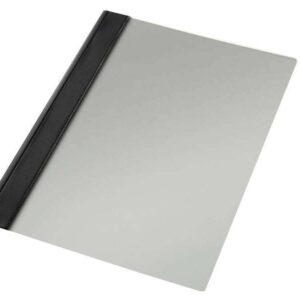 esselte pack de 50 dossieres con fastener tamaño folio 150 micras pvc rigido mecanismo metalico color negro