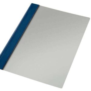 esselte caja de 50 fastener dossiers pvc folio 150 micras mecanismo metalico azul marino