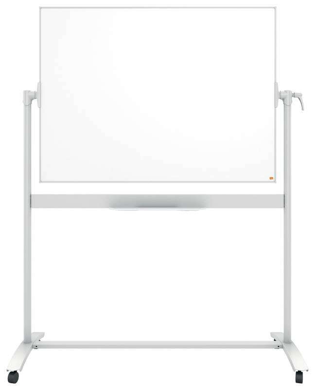 nobo pizarra blanca movil de esmalte classic 1200 × 900mm diseño puntero color blanco