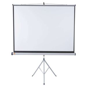 nobo pantalla proyeccion tripode 1750x1325mm flexible 4:3 superficie blanca mate portatil color blanco