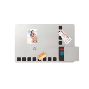 nobo pizarra combinada magnetica con cuadriculas de espuma para fijar notas 610x390mm incluye 4 rotuladores, 2 imanes y borrador almacenamiento para rotuladores y borrador