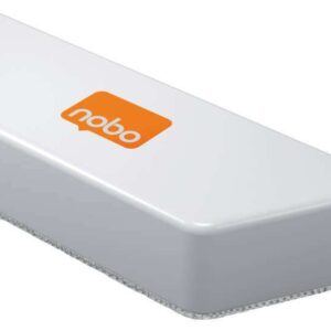 nobo borrador microfibra para pizarra blanca eliminacion eficaz de tinta y suciedad blanco almohadilla lavable iman integrado incluye 1 almohadilla paquete de 2 almohadillas reemplazables