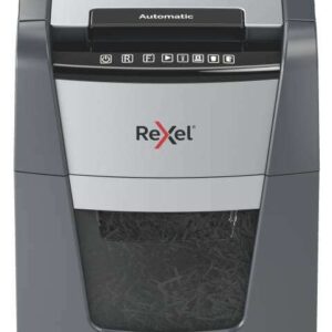 rexel optimum autofeed 100m destructora automatica de microcorte p 5 autoalimentacion 100 hojas, manual 6 hojas ultrasilenciosa color gris/plata