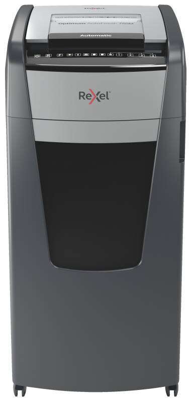 rexel optimum autofeed 750m destructora automatica micro corte p 5 alimentacion automatica de hasta 750 hojas a4 papelera de 140l ruedas giratorias tecnologia anti atascos