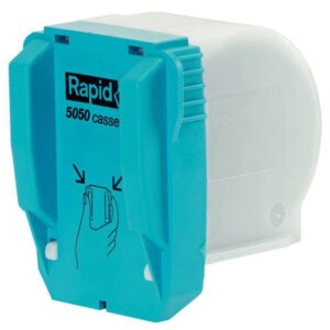 rapid cartucho de grapas r5050 grapa hasta 50 hojas de papel carga facil patentado reemplazo de piezas color negro