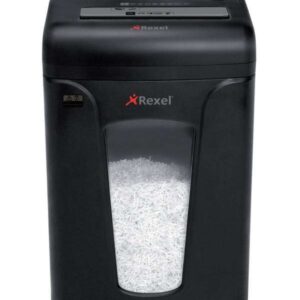 rexel mercury destructora microcorte antiatasco hasta 8 hojas destruye grapas, clips y cds capacidad papelera 21l, 220 hojas a4