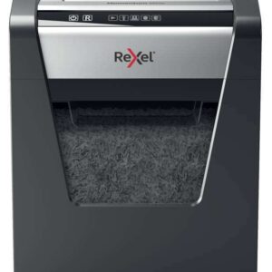 rexel momentum m510 destructora de papel manual microcorte en particulas p 5 destruye hasta 10 hojas a la vez tecnologia antiatasco papelera de 23l color gris/plata