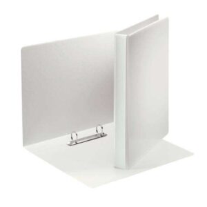esselte carpeta canguro gama basica 40mm mecanismo 2 anillas mixtas capacidad 380 hojas a4 certificado fsc color blanco