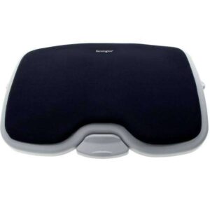 kensington reposapies solemate confort placentera espuma con memoria practico pedal de ajuste inclinacion de hasta 20 grados mejora postura y circulacion color gris/negro