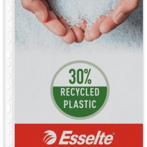 esselte pack de 10 fundas multitaladro 16 folio polipropileno acabado piel de naranja calidad estandar transparente
