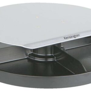 kensington smartfit spin 2 soporte giratorio organizador giratorio admite monitores de hasta 18kg altura ajustable color gris