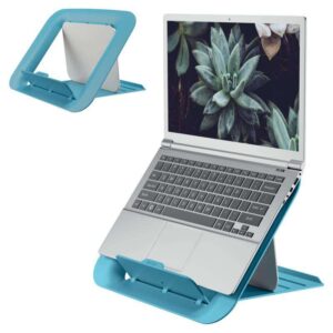 leitz ergo cosy soporte ajustable para portatil diseño ergonomico altura ajustable color azul