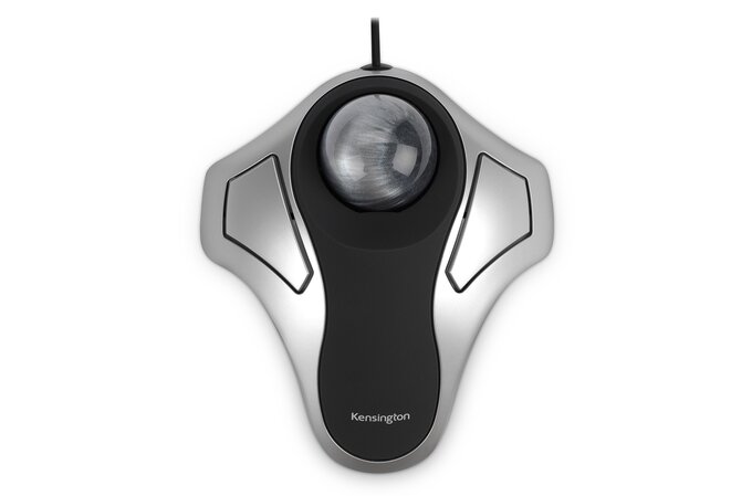kensington orbit trackball optico usb bola de 40mm 4 botones personalizables uso ambidiestro precision y control superiores color plata/negro