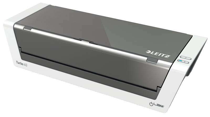 leitz plastificadora a3 ilam touch 2 turbo sensor inteligente alta velocidad (1500 mm/min) blanco brillante / antracita
