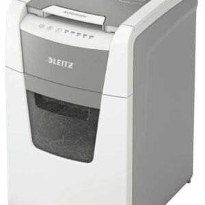 leitz iq 150 autofeed p4 destructora automatica de papel corte en particulas p 4 autoalimentacion 150 hojas, manual 8 hojas papelera de 44l color blanco