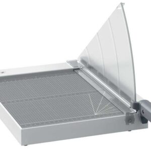 leitz precision home a4 guillotina de papel a4 corta hasta 8 hojas cuchilla de acero inoxidable templado compacta y ligera color gris antracita