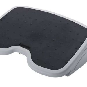 kensington solemate reposapies ajustable plataforma texturada de 45x35cm inclinable hasta 20 grados para mayor confort color gris/negro