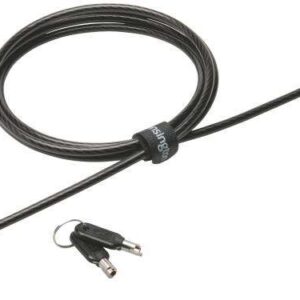 kensington n17 candado con llave para ordenadores portatiles dell cabezal resistente tecnologia hidden pin cable de acero al carbono plata